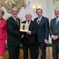 Pat Kelly Receives International Award from Irish President