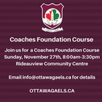 Coaches Foundation Course – November 27th